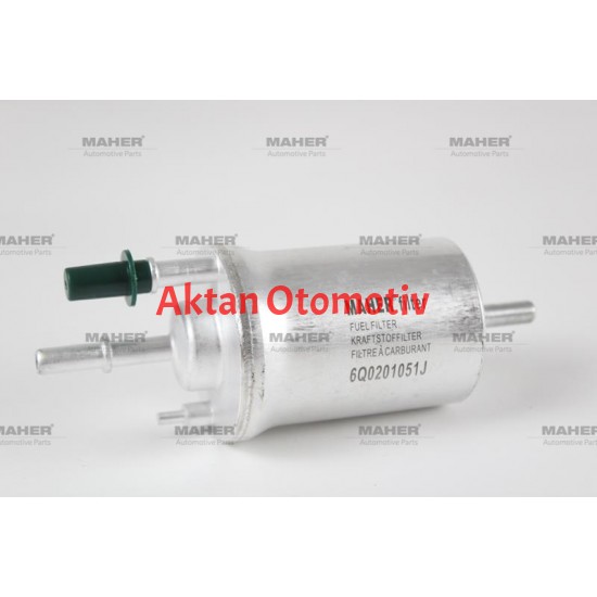 YAKIT FİLTRESİ (BENZİN) POLO / GOLF5 / JETTA / A3 / LEON 04= 1.4 16V-1.6 16V BGU-BSE-BUD-CGGA-CGGB (4 BAR) SUPAPLI